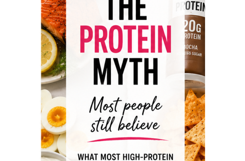 Not all protein is equal infographic showing whole-food proteins compared with protein bars, protein drinks, and other high-protein foods.